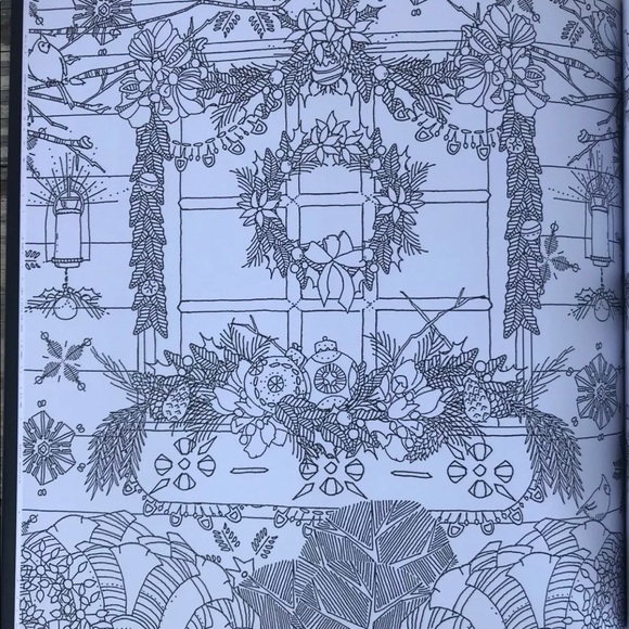 NEW Home for the Holidays: A Hand-Crafted Adult Coloring Book( Paperback) - Picture 2 of 4